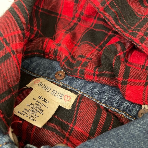 Girls blue denim Jean jacket - Picture 5 of 5